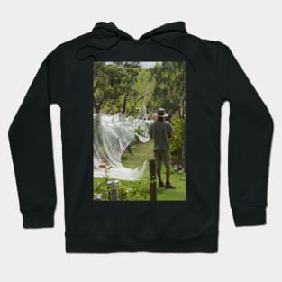 Nets on in the Vineyard - Magpie Springs - Adelaide Hills Wine Region - Fleurieu Peninsula - Winery Hoodie